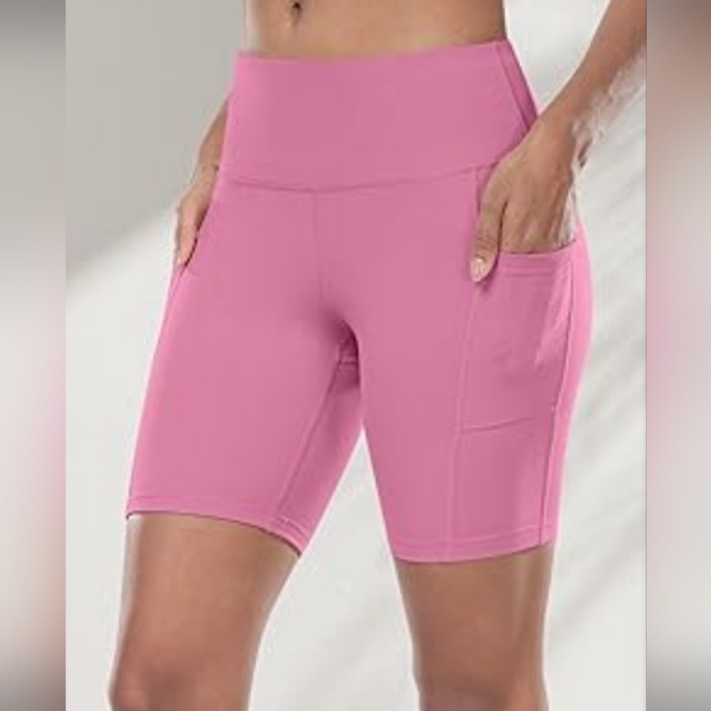 NWOT Fabletics Women's Pink Bike Shorts